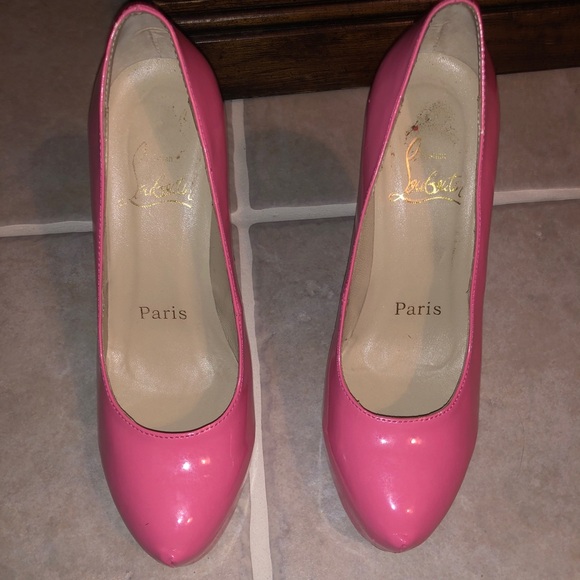 Christian Louboutin pink patent rolando 36 (fits size 6.5) - Picture 1 of 10